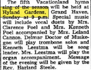 Bil-Mar Beach Hotel (Hyland Gardens Pavilion) - July 1952 Article